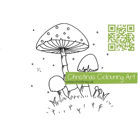 Download Colouring Page Mushrooms