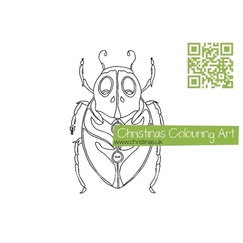 Download Colouring Page Beetle